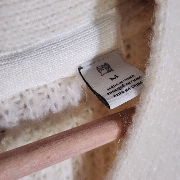 Scotch And Soda Cream Button-Up Women's Sweater - Picture 8 of 8